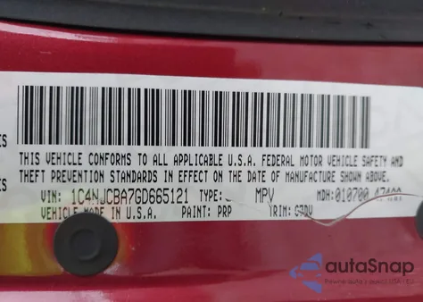 2016 Jeep Compass Sport from USA, damaged, VIN 1C4NJCBA7GD665121